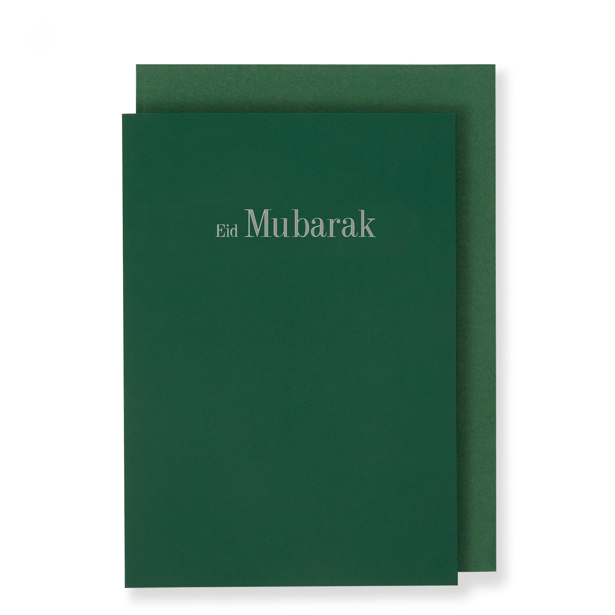 Eid Mubarak Card, Green