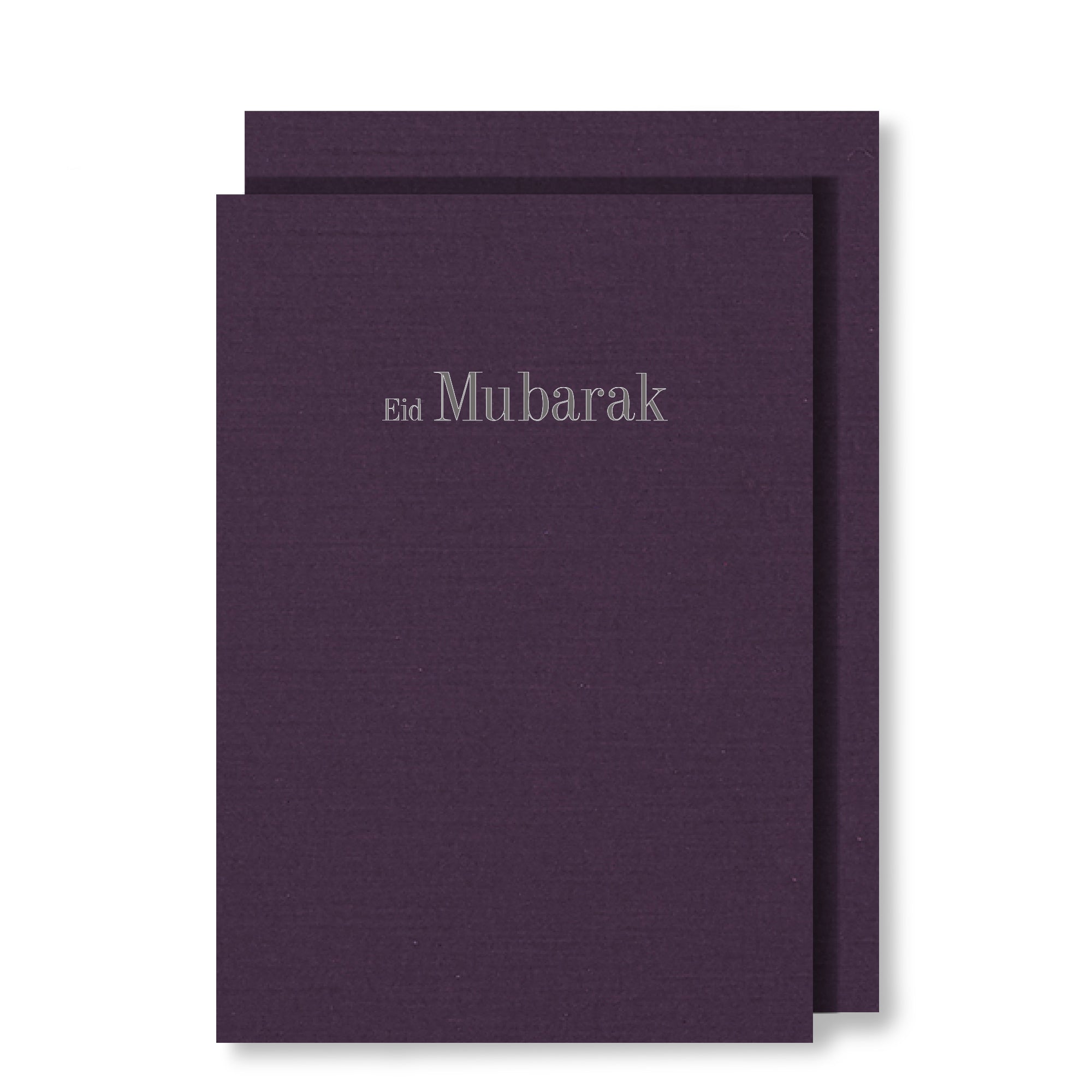 Eid Mubarak Card, Calming Purple