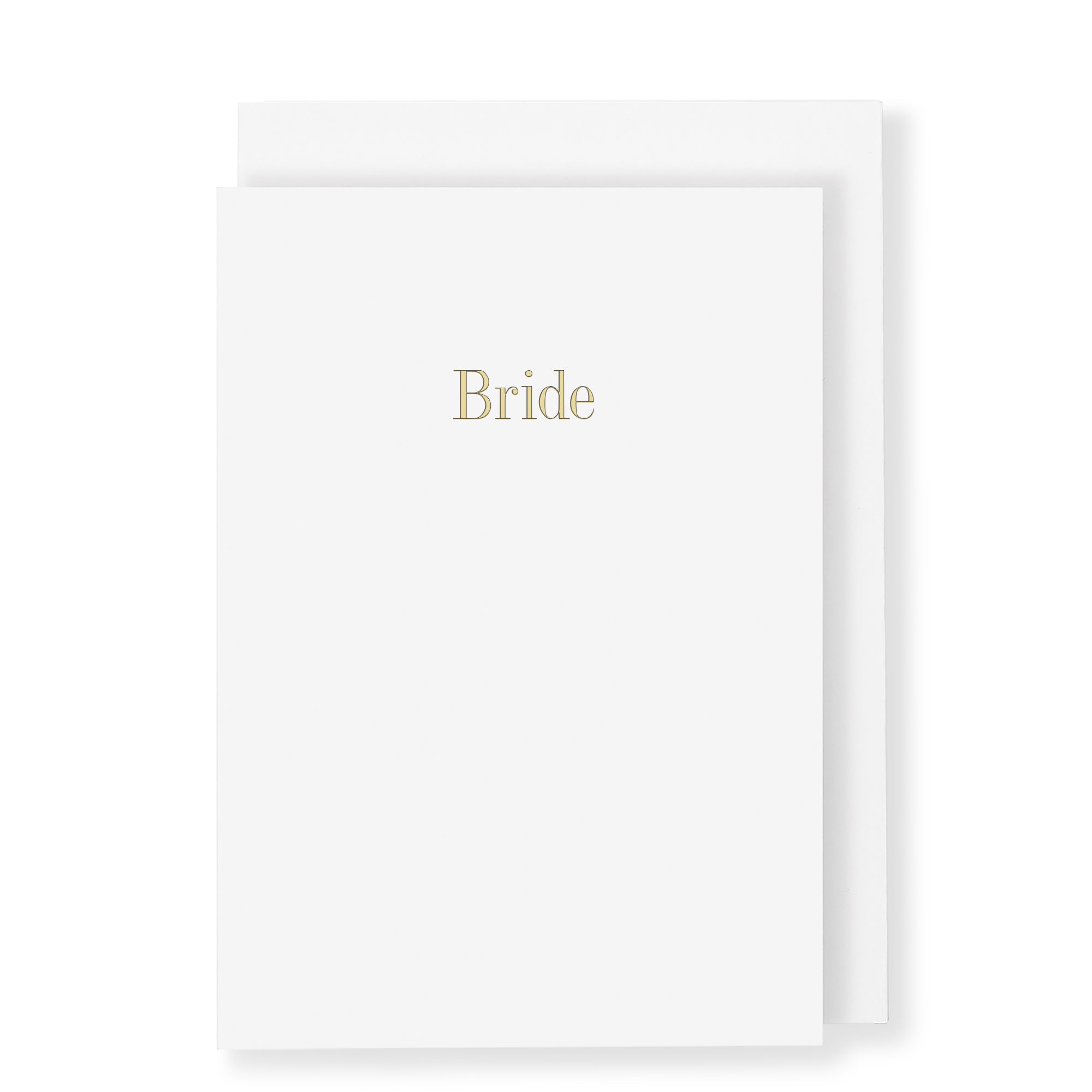 Bride Card, White