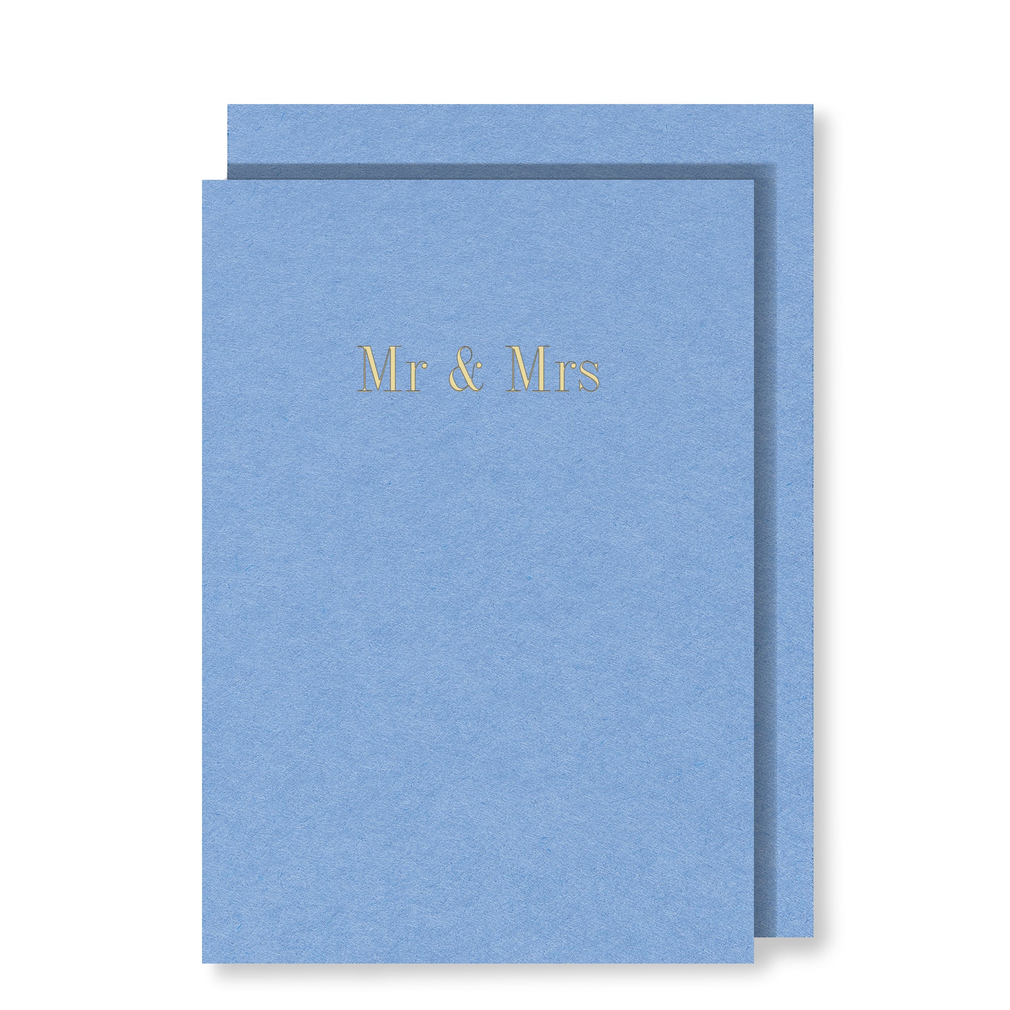 Mr & Mrs Card, Calming Blue