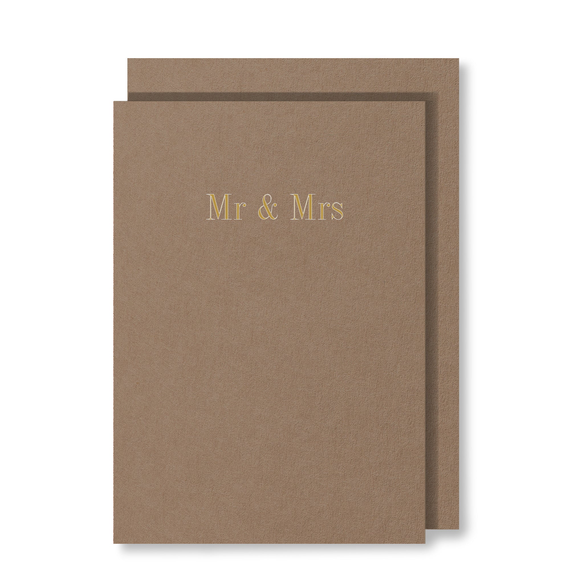 Mr & Mrs Card, Calming Brown