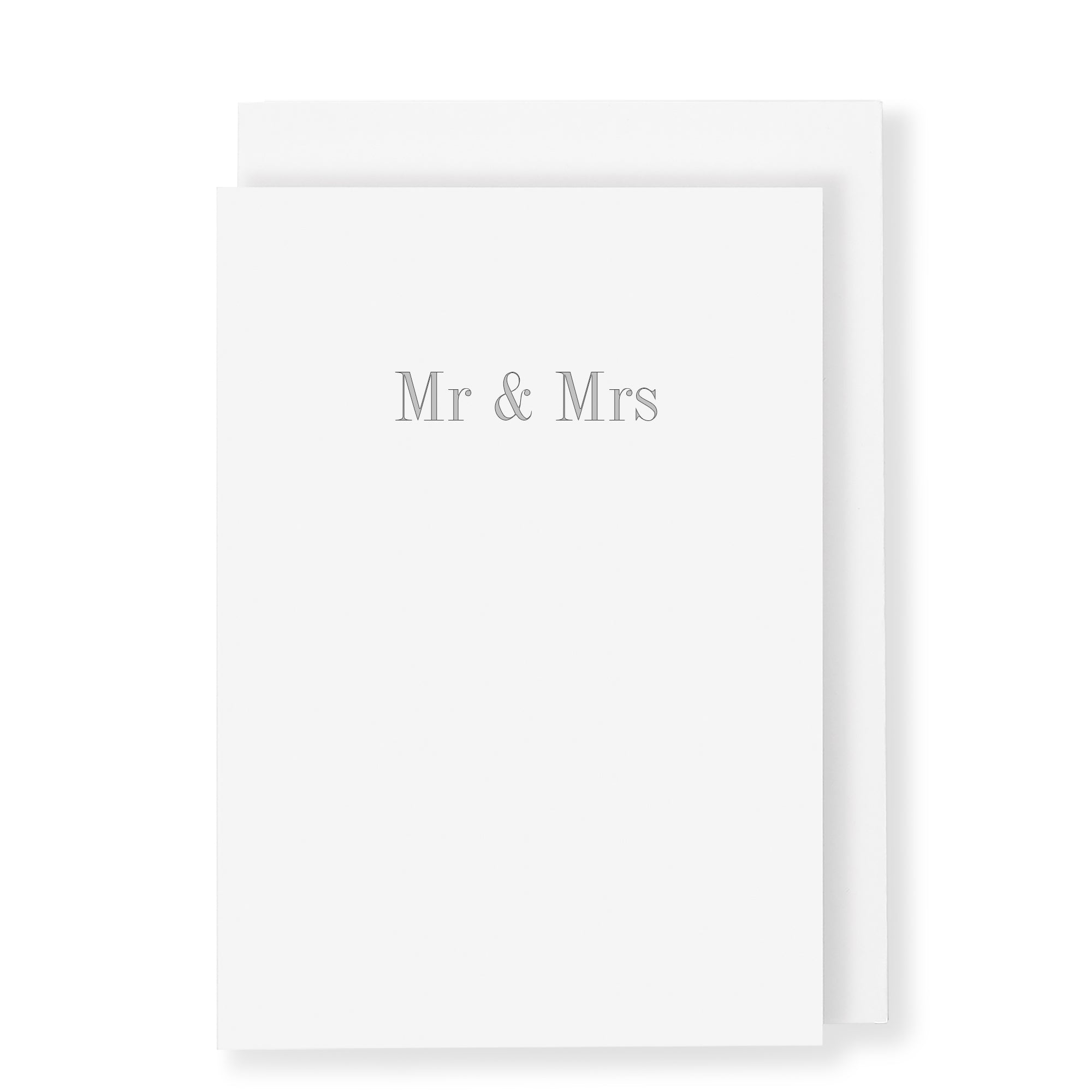 Mr & Mrs Card, White