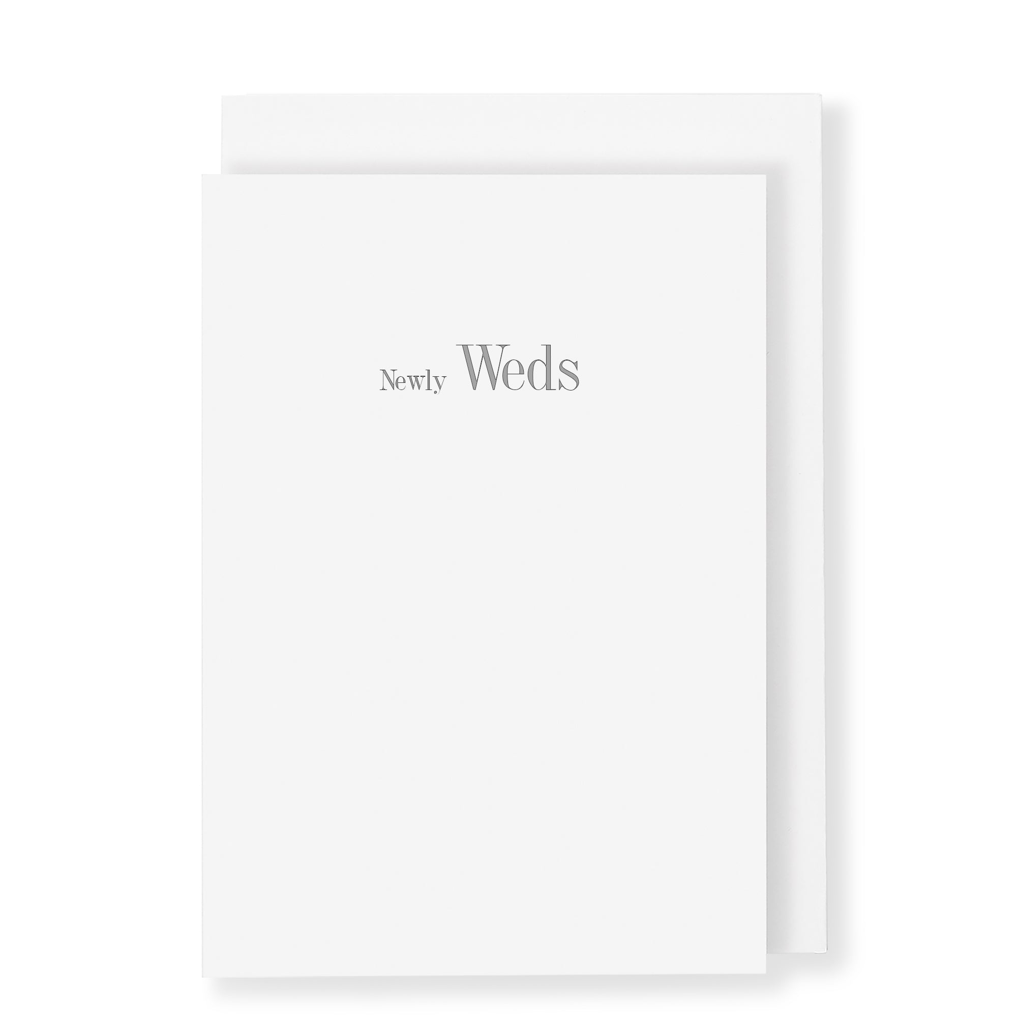 Newly Weds Card, White