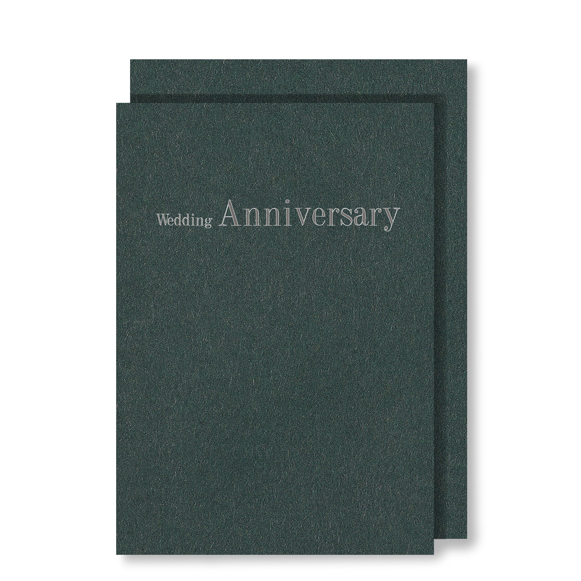 Wedding Anniversary Card, Deep Green