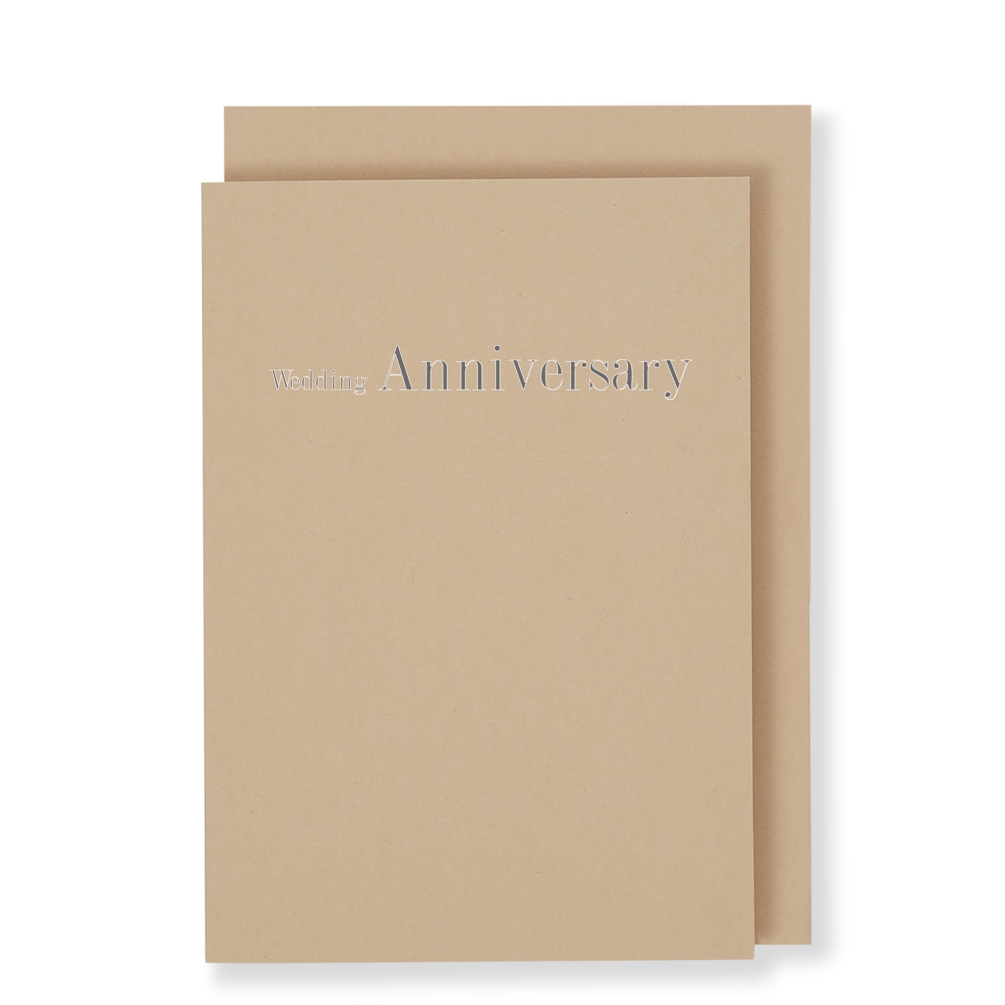 Wedding Anniversary Card, Sand