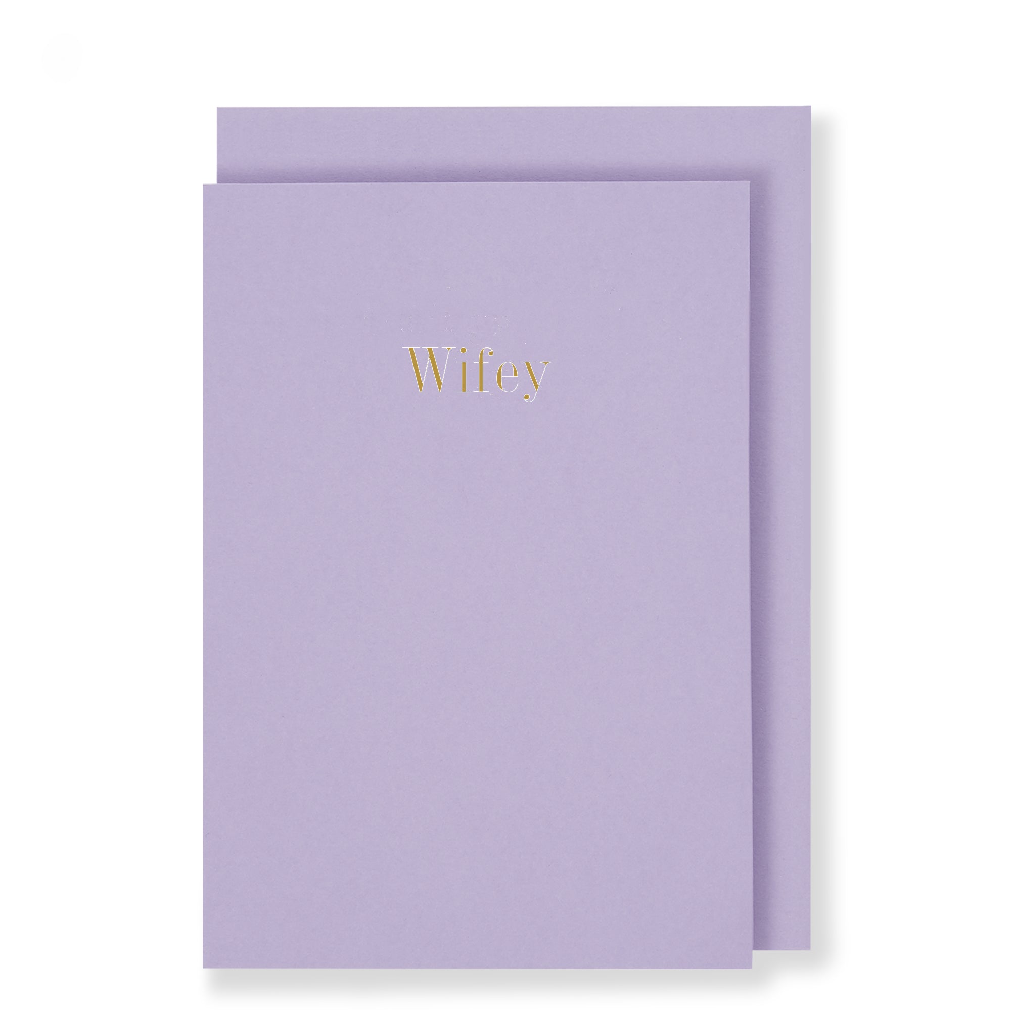 Wifey Card, Pastel Lilac