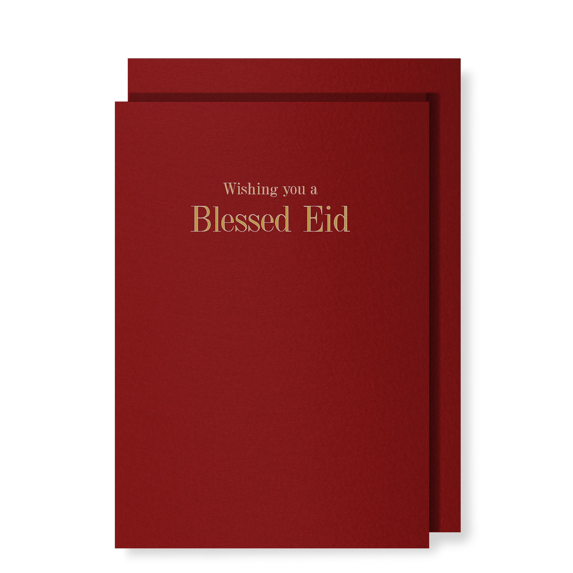 Wishing You A Blessed Eid Card, Berry Red